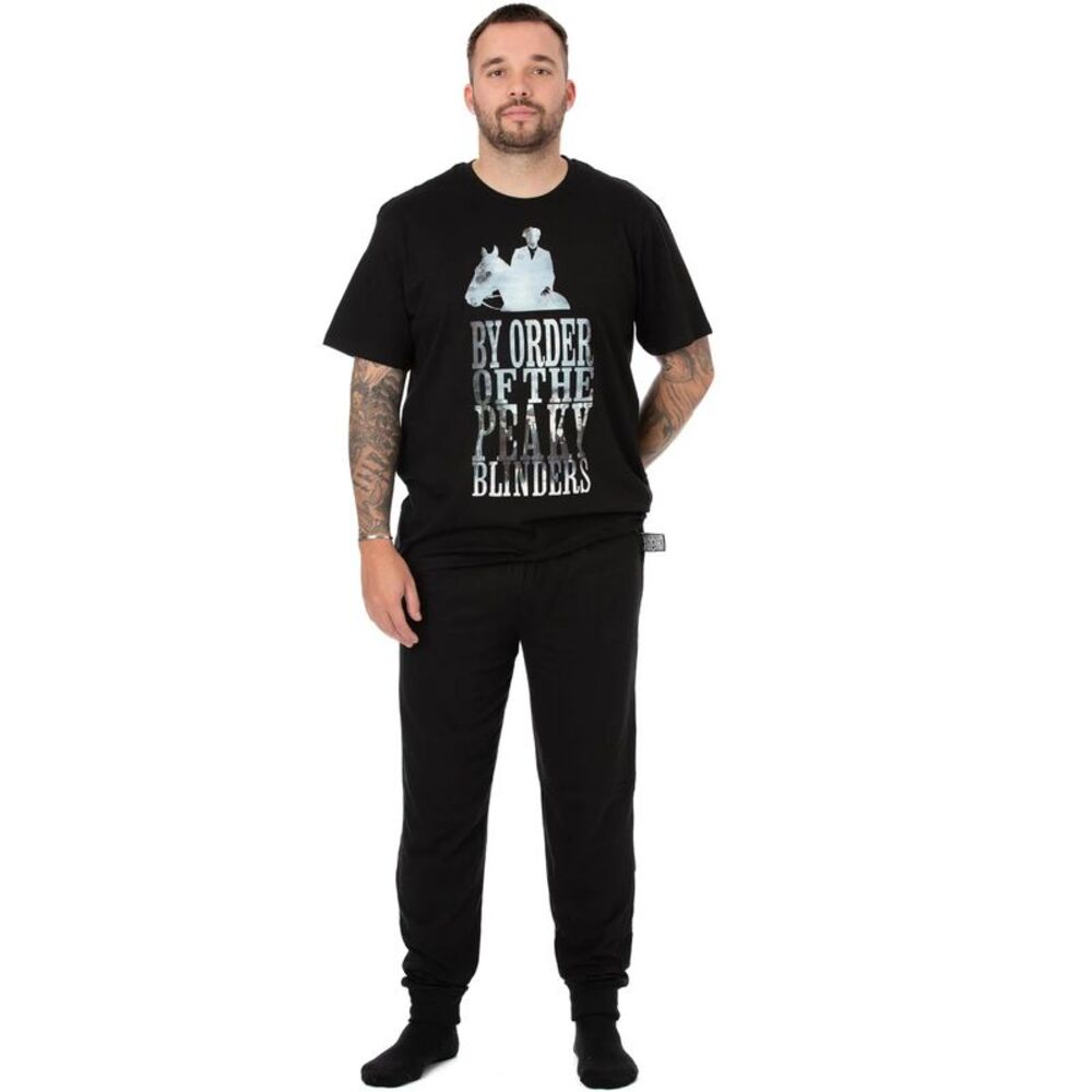 Peaky Blinders Mens By Order Long Pyjama Set / Black